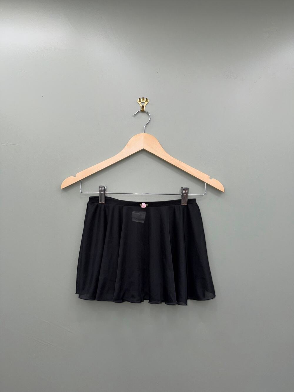 Danskin Now Black Tennis Skirt Athletic Skater Mini Y2K